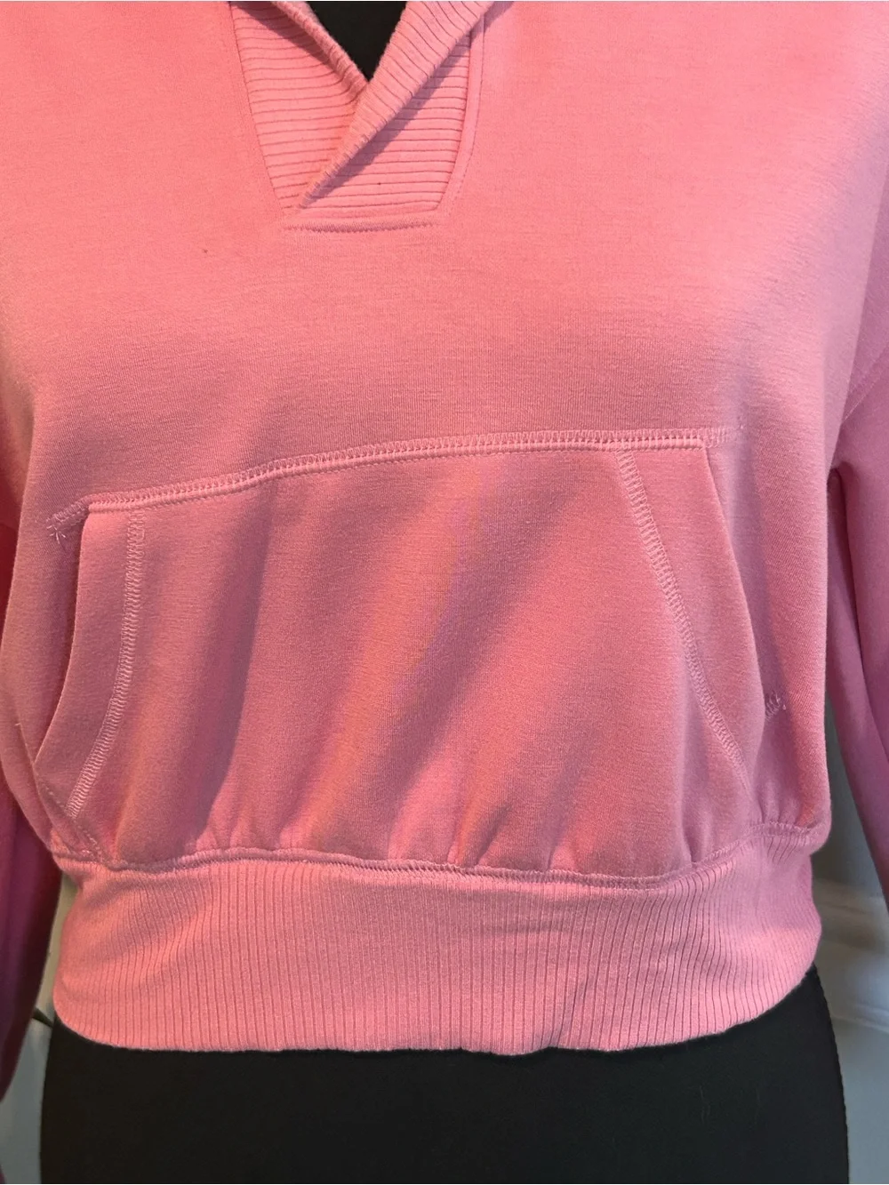 Girls Justice Pink Cropped Pullover Hoodie Size Small (7/8)